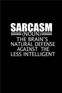 Sarcasm Noun. The Brain's Natural Defense Against The Less Intelligent