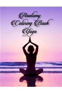 Anatomy colouring book Yoga