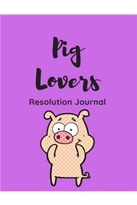 Pig Lovers Resolution Journal