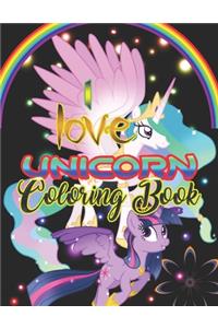 I love Unicorn Coloring Book