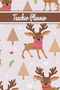 Teacher Planner: Christmas New Year gift Unicorn bear deer santa Inspirational and Motivational Gift Idea for Teacher! The Ultimate Teacher Planner as Teacher Apprec