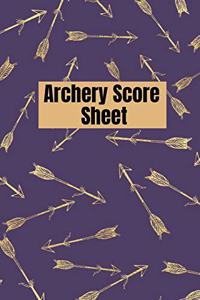 Archery score sheet