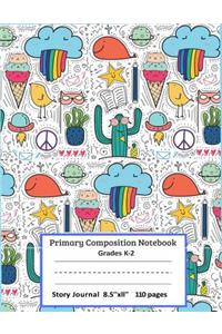 Primary Composition Notebook Grades K-2 Story Journal