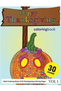 Happy Thanksgiving Coloring Book