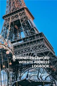 Internet Password Website Address Logbook, Eiffel Tower France