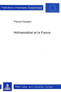 Hofmannsthal Et La France