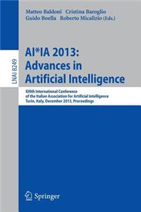 Ai*ia 2013: Advances in Artificial Intelligence