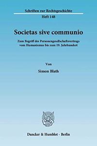 Societas Sive Communio