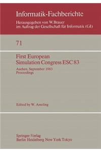 First European Simulation Congress ESC 83