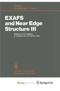 EXAFS and Near Edge Structure III