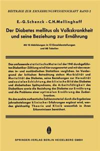 Diabetes Mellitus ALS Volkskrankheit Und Seine Beziehung Zur Ernährung