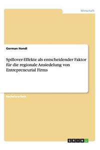 Spillover-Effekte als entscheidender Faktor für die regionale Ansiedelung von Entrepreneurial Firms