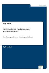 Systematische Gestaltung des Wissenstransfers