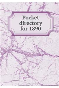 Pocket directory for 1890