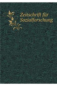 Zeitschrift Für Sozialforschung