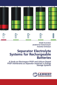 Separator Electrolyte Systems for Rechargeable Batteries