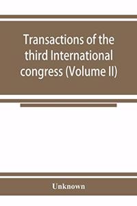 Transactions of the third International congress for the history of religions (Volume II)
