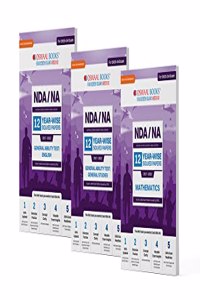 Oswaal NDA-NA National Defence Academy / Naval Academy Yearwise (2017-2023) 12 Solved Papers Mathematics, English & GK (Set Of 3 Books) (For 2023-24 Exam)