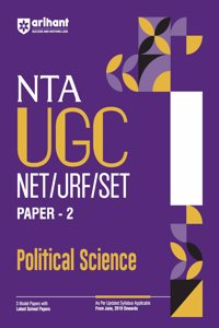 Arihant NTA UGC NET/ JRF/ SET PAPER-2 Political Science | As per updated syllabus | 3 Model Papers with latest solved papers