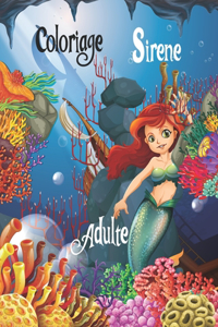 Coloriage Sirene Adulte