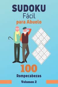 Sudoku Fácil para Abuelo. 100 Rompecabezas Volumen 2