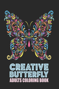 Creative Butterfly Adults Coloring Book