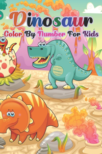 Dinosaur Color By Number For Kids