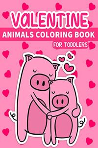 Valentine Animals Coloring Book For Toddlers