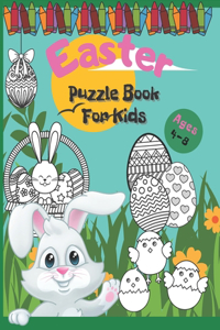 Easter Puzzle Book For Kids Ages 4-8