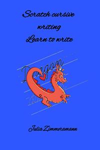 Scratch cursive writing