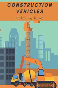 Construction Vehicles coloring book