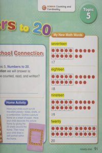 Math 2015 Common Core Student Edition 24-Pack Grade K Topics 05-08
