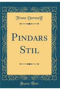 Pindars Stil (Classic Reprint)