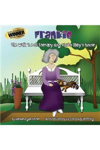 Frankie, the Walk 'N Roll Therapy Dog Visits Libby's House