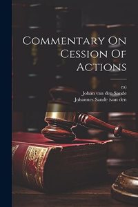 Commentary On Cession Of Actions
