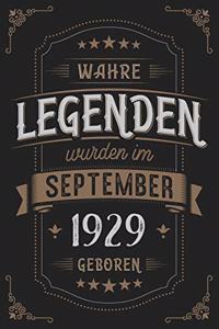 Wahre Legenden wurden im September 1929 geboren