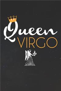 Virgo Notebook 'Queen Virgo' - Zodiac Diary - Horoscope Journal - Virgo Gifts for Her
