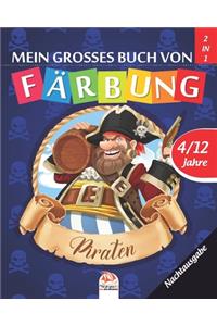 Mein grosses buch von Färbung - piraten - Nachtausgabe