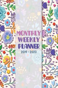 Monthly Weekly Planner 2019-2020