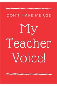 Teacher Notebook