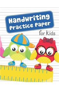 Handwriting Practice Paper for Kids