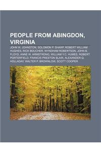 People from Abingdon, Virginia