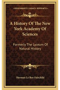 A History Of The New York Academy Of Sciences