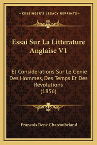 Essai Sur La Litterature Anglaise V1