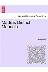 Madras District Manuals.