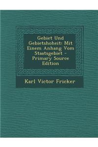 Gebiet Und Gebietshoheit