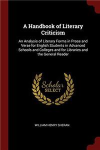 A HANDBOOK OF LITERARY CRITICISM: AN ANA