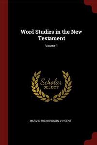 Word Studies in the New Testament; Volume 1