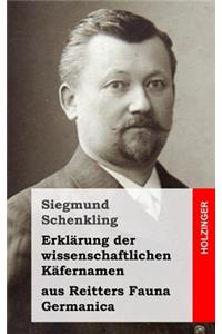 Erklärung der wissenschaftlichen Käfernamen