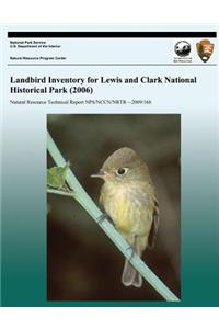 Landbird Inventory for Lewis and Clark National Historical Park (2006)